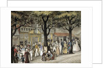 Walk on a boulevard in Paris, 1819 by Bellange
