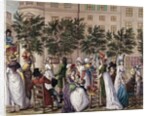 The walk on the Boulevard des Italiens in Paris by Desrais