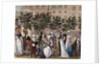 The walk on the Boulevard des Italiens in Paris by Desrais