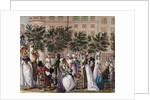 The walk on the Boulevard des Italiens in Paris by Desrais