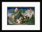 Men extracting rubies from the Sighinan Mountain (Persia) by Anonymous