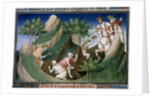 Men extracting rubies from the Sighinan Mountain (Persia) by Anonymous