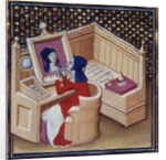 Iaia of Cyzicus painting his own portrait - 15th cent. by Anonymous