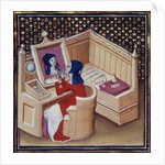 Iaia of Cyzicus painting his own portrait - 15th cent. by Anonymous