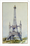 Project for the Eiffel Tower for the exposition of 1900 by Anonymous