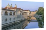 Ljubljana River and Old Town at Sunrise by Anonymous