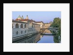 Ljubljana River and Old Town at Sunrise by Anonymous