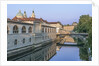 Ljubljana River and Old Town at Sunrise by Anonymous