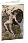 Sisyphus Pushing His Stone up a Mountain by Anonymous