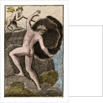 Sisyphus Pushing His Stone up a Mountain by Anonymous