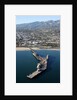 Aerial view of Stearns Wharf in Santa Barbara, California by Anonymous