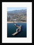 Aerial view of Stearns Wharf in Santa Barbara, California by Anonymous
