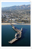 Aerial view of Stearns Wharf in Santa Barbara, California by Anonymous