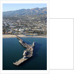 Aerial view of Stearns Wharf in Santa Barbara, California by Anonymous