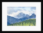 The mount Sernio emerges from the clouds and stands with majesty abiove the green woods, Alpi Carnic by Anonymous