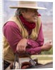 Cowboy on Horse back watching the country by Anonymous