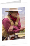 Cowboy on Horse back watching the country by Anonymous