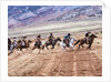 Cowboy's in motion across the field by Anonymous