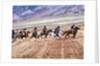 Cowboy's in motion across the field by Anonymous