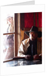 Cowboy with rifle and Cowgirl looking over his shoulder by Anonymous