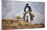 Cowboy at Full Gallop by Anonymous