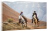 Cowgirl & Cowboy at Full Gallop by Anonymous