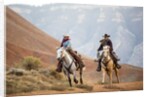 Cowgirl & Cowboy at Full Gallop by Anonymous