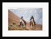 Cowgirl & Cowboy at Full Gallop by Anonymous