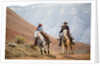 Cowgirl & Cowboy at Full Gallop by Anonymous