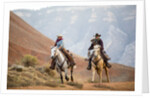 Cowgirl & Cowboy at Full Gallop by Anonymous