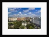 Pest, Belvaros, St. Stephen's Basilica, Erzsebet Square and the town from the panoramic wheel by Anonymous