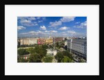 Pest, Belvaros, St. Stephen's Basilica, Erzsebet Square and the town from the panoramic wheel by Anonymous