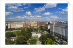 Pest, Belvaros, St. Stephen's Basilica, Erzsebet Square and the town from the panoramic wheel by Anonymous