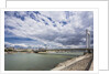 The river Danube, the Elisabeth Bridge, the town of Pest by Anonymous