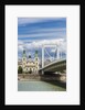 The Elisabeth Bridge, the Inner-City Parish Church (Belvarosi Plebania Templom) and the river Danube by Anonymous