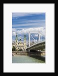 The Elisabeth Bridge, the Inner-City Parish Church (Belvarosi Plebania Templom) and the river Danube by Anonymous