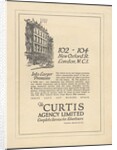 Curtis Advertising Agency, 1920s. Artist: Wilfred Fryer by Anonymous