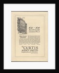 Curtis Advertising Agency, 1920s. Artist: Wilfred Fryer by Anonymous