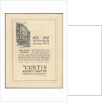 Curtis Advertising Agency, 1920s. Artist: Wilfred Fryer by Anonymous
