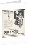 Old Angus Liqueur Scotch Whisky, 1920s. by Anonymous