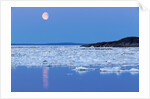 Full Moon and Melting Sea Ice, Repulse Bay, Nunavut Territory, Canada by Anonymous