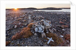 Stone Cairn in Arctic, Nunavut Territory, Canada by Anonymous