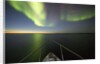 Northern Lights above Expedition Boat, Nunavut, Canada by Anonymous