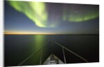 Northern Lights above Expedition Boat, Nunavut, Canada by Anonymous