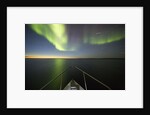 Northern Lights above Expedition Boat, Nunavut, Canada by Anonymous