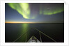 Northern Lights above Expedition Boat, Nunavut, Canada by Anonymous