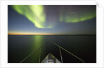 Northern Lights above Expedition Boat, Nunavut, Canada by Anonymous