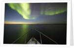 Northern Lights above Expedition Boat, Nunavut, Canada by Anonymous