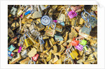 Love locks at Pont de l'Archeveche, near Notre Dame Cathedral by Anonymous