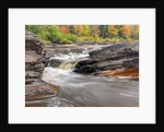Bonanza Falls, where the Iron river glides over smooth slanted rocks. by Anonymous